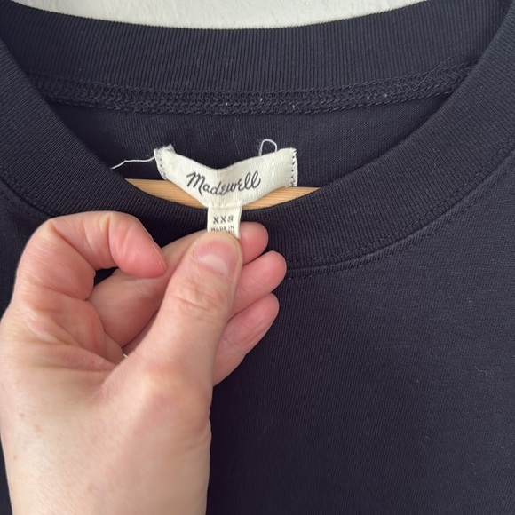 Madewell black tshirt dress XXS - Picture 2 of 6